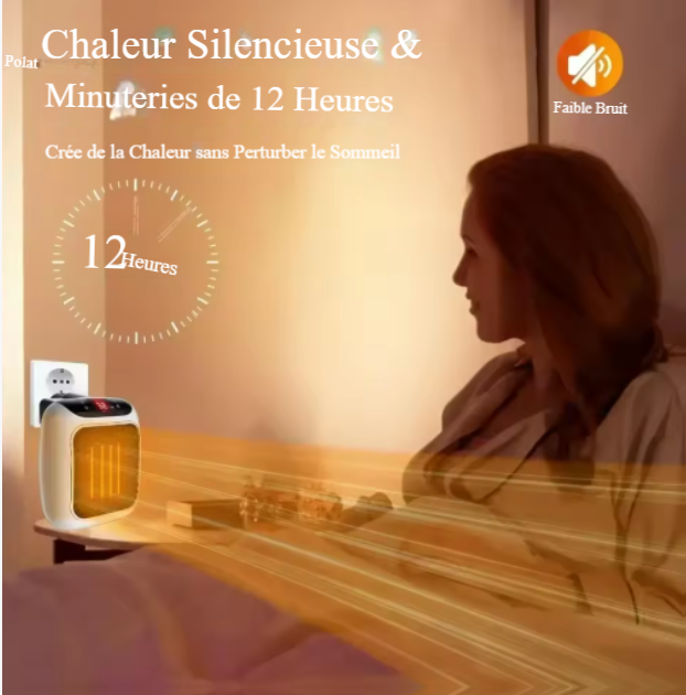 Chauffage thermocéramique compact et  intelligent