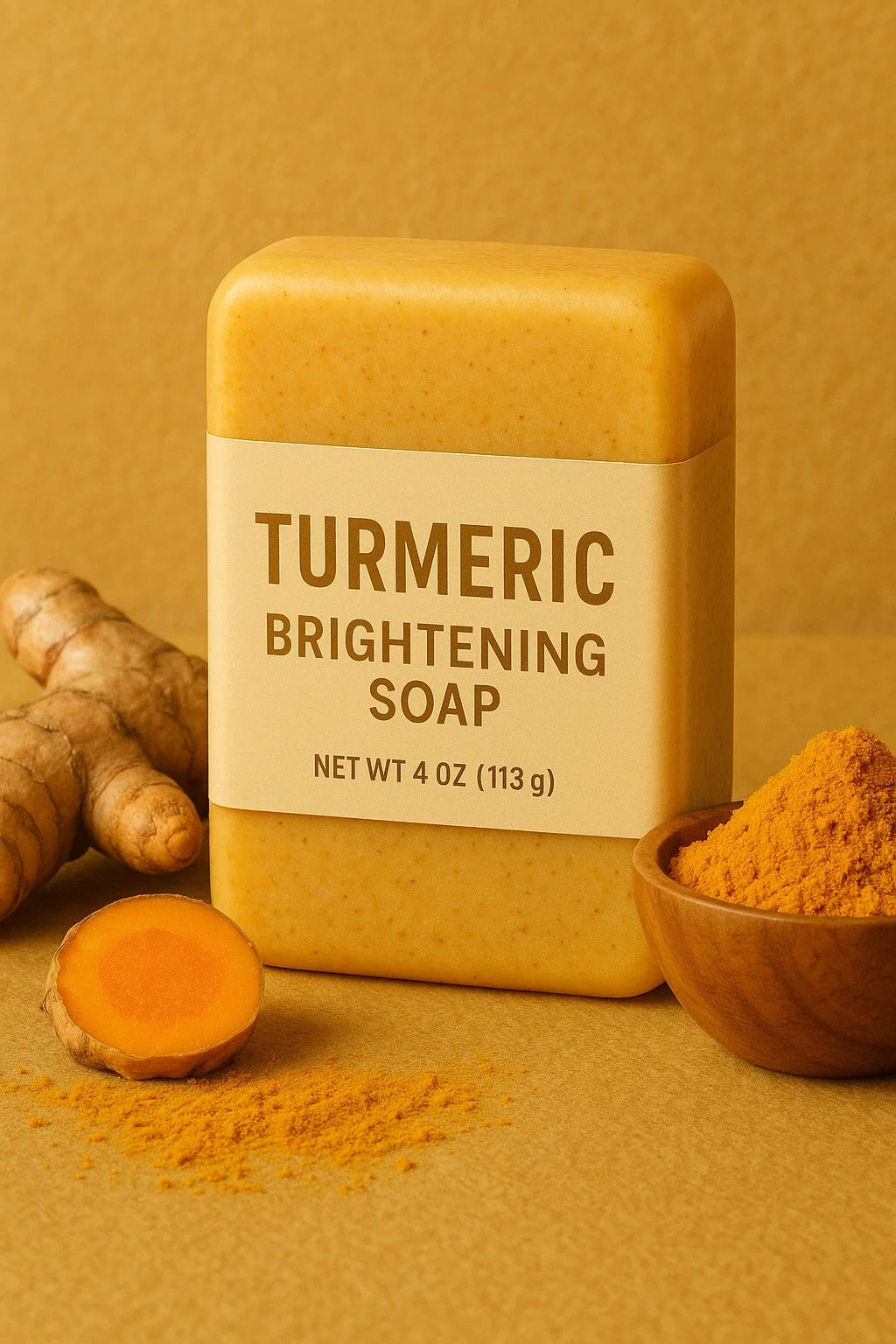 VEEMUNA-Savon Éclaircissant au Curcuma & Acide Kojique VEEMUNA