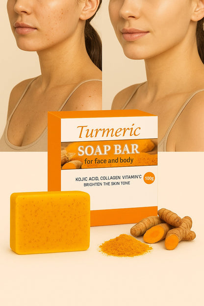 VEEMUNA-Savon Éclaircissant au Curcuma & Acide Kojique VEEMUNA