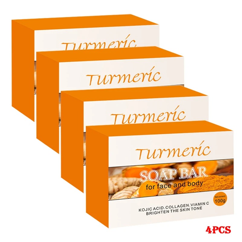 VEEMUNA-Savon Éclaircissant au Curcuma & Acide Kojique VEEMUNA