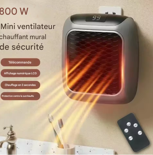Chauffage thermocéramique compact et  intelligent